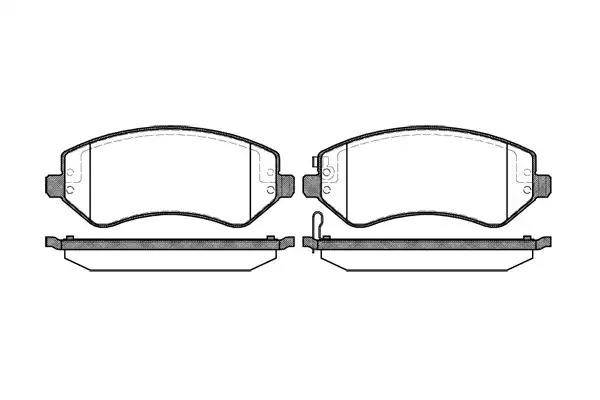 807 02 колодки дисковые п.\ Dodge Caravan/Grand Caravan, Jeep Cherokee 2.4-3.8 V 0807.02 REMSA