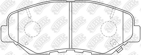 Колодки тормозные дисковые HONDA CR-V 2001-2006 PN8485 PN8485 NIBK