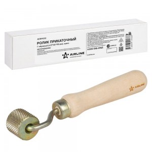 Ролик прикаточный Г-образный (d 27*25*195 мм), оцинк.металл/дерево (ADRP002) ADRP002 AIRLINE