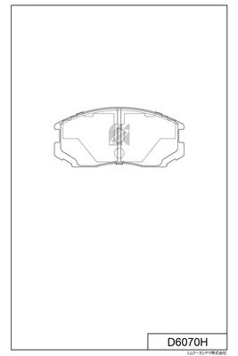 Колодки тормозные дисковые пер. MITSUBISHI LANCER , COLT 92- D6070H D6070H MK KASHIYAMA