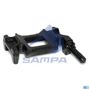 Кронштейн BPW крепления рессоры правой с креплением под амортизатор SAMPA 070.341 SAMPA