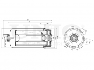 Фильтр топливный FLT-50040 UNIO