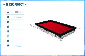 Фильтр воздушный B13CR0071 B13CR0071 CWORKS