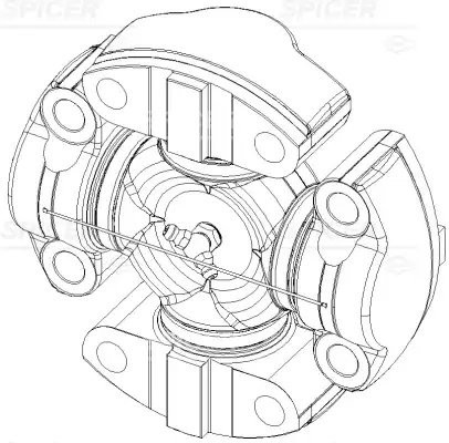 Крестовина 3050246000 DANA 3050246000 SPICER