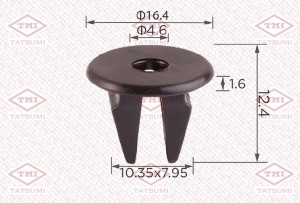 Клипса автомобильная [упаковка 10 штук] HYUNDAIKIA TJB1197 TJB1197 TATSUMI