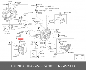 Поддон масляный АКПП HYUNDAI Accent (11-) KIA Ceed (12-) OE 4528026101 HYUNDAI KIA