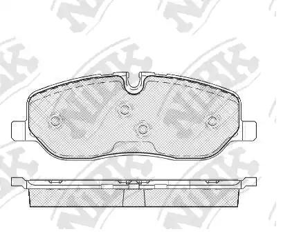 Колодки тормозные LAND ROVER Discovery (04-),Range Rover (02-12) передние (4шт.) PN0484 NIBK