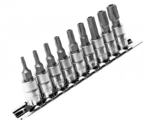 Набор бит-головок 1/4" TORX 5-ти гранных TS10H-TS50H 9 предметов JTC JTC-3303 JTC TOOLS