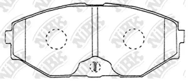 Колодки тормозные NISSAN Maxima (00-06) передние (4шт.) NIBK PN2261 NIBK