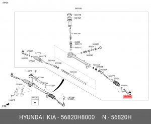 HYUNDAI SOLARIS (2017>) 56820H8000 HYUNDAI KIA