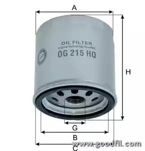 Фильтр масляный двигателя OG215HQ OG 215 HQ GOODWILL