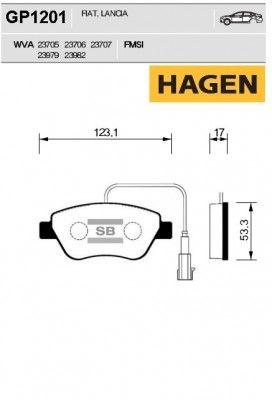 Колодки тормозные дисковые GP1201 GP1201 SANGSIN