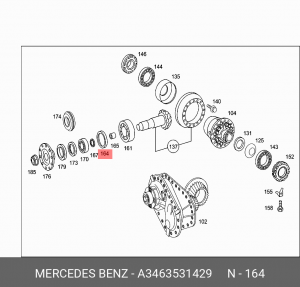 сальник ! 85x120 хвостовика\ MB A 346 353 14 29 MERCEDES BENZ