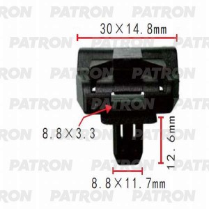 Зажим пластиковый Lexus, Toyota применяемость  бампер P37-0307 P370307 PATRON