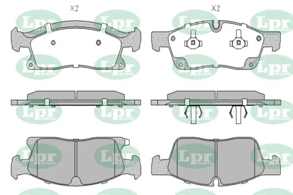 Колодки тормозные дисковые 05P1735 05P1735 LPR