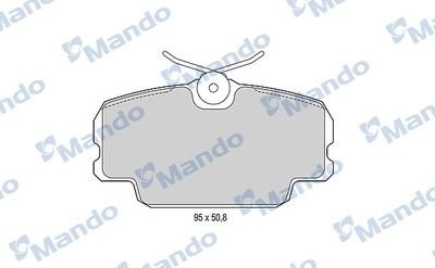 Колодки тормозные MERCEDES W201 (82-93) передние (4шт.) MANDO MBF015084 MANDO