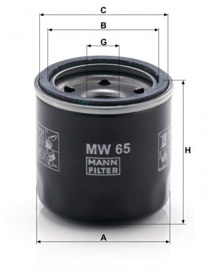 Фильтр масляный MW65 MW65 MANN FILTER