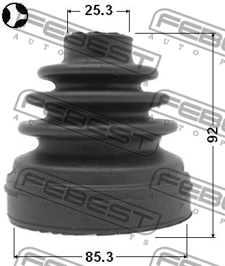 Пыльник ШРУСа внутренний NISSAN PATHFINDER R51M 2005-2013 0215-R51T 0215-R51T FEBEST