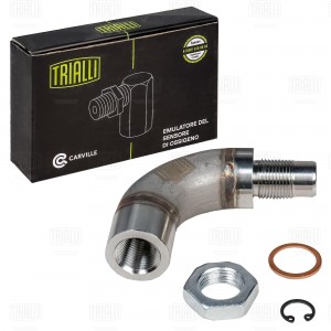 Эмулятор (обманка) датч. кислорода угловой c адаптерами переменного сечения (EMC EMC 0091 TRIALLI