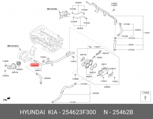 Кольцо уплотнительное HYUNDAI/KIA 254623F300 HYUNDAI KIA