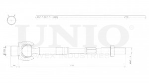 Тяга рулевая SSP-30009 UNIO