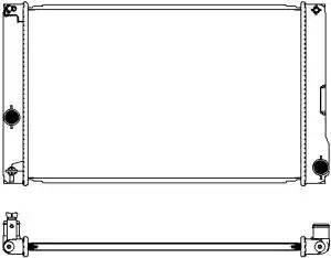 Радиатор TOYOTA PRIUS 09-, TOYOTA AURIS HYBRID 12-12 34618529 34618529 SAKURA