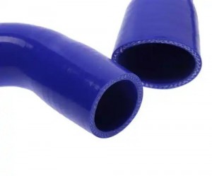 Патрубок ГАЗ-33106 Валдай дв.CUMMINS радиатора комплект 2шт. синий силикон MEGAP 13017018 MEGA POWER