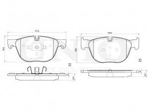 Колодки тормозные диск. передние BRP-20283 UNIO