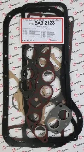 Набор прокладок двигателя для а/м ВАЗ 2123 полный "КВАДРАТИС" 82,0 (Стандарт) KVP2123100206402 KVADRATIS