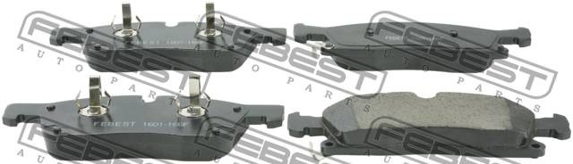 Колодки передние MERCEDES BENZ ML-CLASS 166 2011- 1601-166F 1601-166F FEBEST