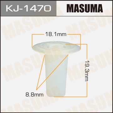 KJ-1470 КЛИПСА КРЕПЕЖНАЯ 'MASUMA' 1470-KJ (УП.50ШТ) KJ1470 MASUMA