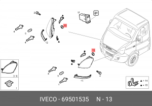 пробка! фары\Iveco Stralis 69501535 IVECO