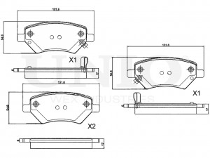 Колодки тормозные диск. передние BRP-20002 UNIO
