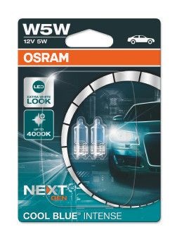 12V-W5W COOL BLUE INTENSE W2.1x9.5d 2825CBN02B OSRAM