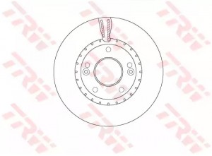 Диск тормозной передний KIA CEE'D II 12-, HYUNDAI ELANTRA 10- DF6628 DF6628 TRW