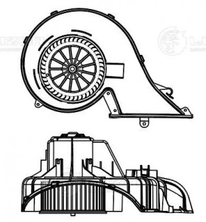 Мотор отопителя VOLVO FH4 LUZAR LFH 1003 LUZAR