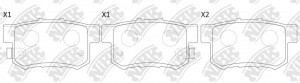 Колодки задние (SUZUKI KIZASHI (FR), SX4 (GY)) PN8397 PN8397 NIBK