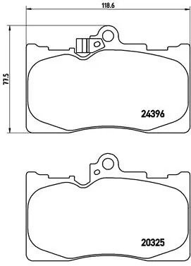 P83072 1180 02 [0446530410] !колодки дисковые п.\ Lexus GS 300/450 05> P83072 BREMBO