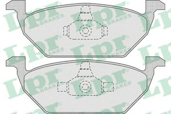 Комплект тормозных колодок 05P730 05P730 LPR
