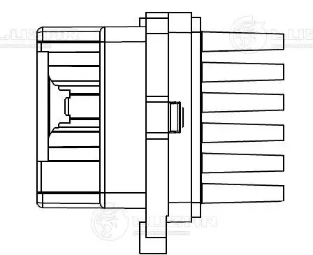 Резистор э/вент. отоп. для а/м Ford Focus II (05-)/Mondeo IV (07-) (auto A/C)  L LFR 1077 LUZAR