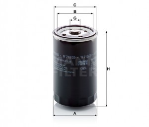 Фильтр масляный W719/29 W 719-29 MANN FILTER