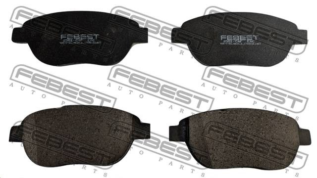 Колодки тормозные передние 2501-C4F FEBEST