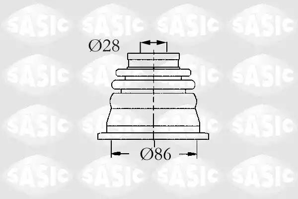 Пыльник ШРУСа RENAULT Laguna (01-07) внутреннего комплект SASIC 4003464 SASIC