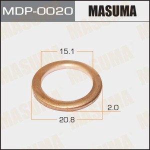 MDP-0020 (20ШТ.) ШАЙБЫ ДЛЯ ФОРСУНОК 'MASUMA' (МЕДН.) 15,1Х20,8Х2 (УП. 20ШТ.) MDP-0020 MASUMA
