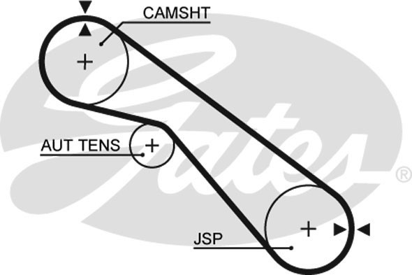 Ремень зубчатый 5405XS 102 x 25 (8597-15405) 5405XS GATES