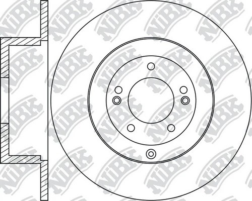 Диск тормозной HYUNDAI SANTA FE/KIA SORENTO 09- RN1712 RN1712 NIBK