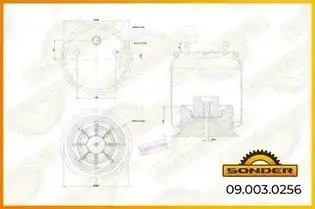 Пневморессора Premium со стаканом (пластик) — 3 года безусловной гарантии 090030256 SONDER