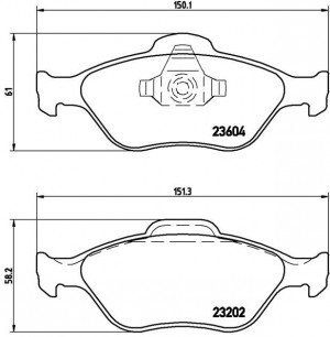 Колодки тормозные P24055 P24055 BREMBO