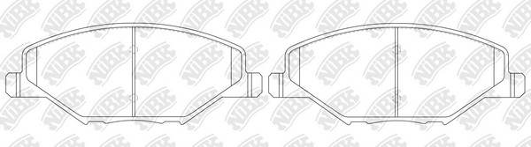 Колодки тормозные передние VW POLO (RUS) 11- PN33002 PN33002 NIBK