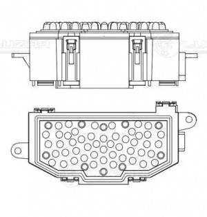 Резистор э/вент. отоп. для а/м Audi A4 (B8) (07-)/Q5 (09-) (LFR 1880) LFR 1880 LUZAR